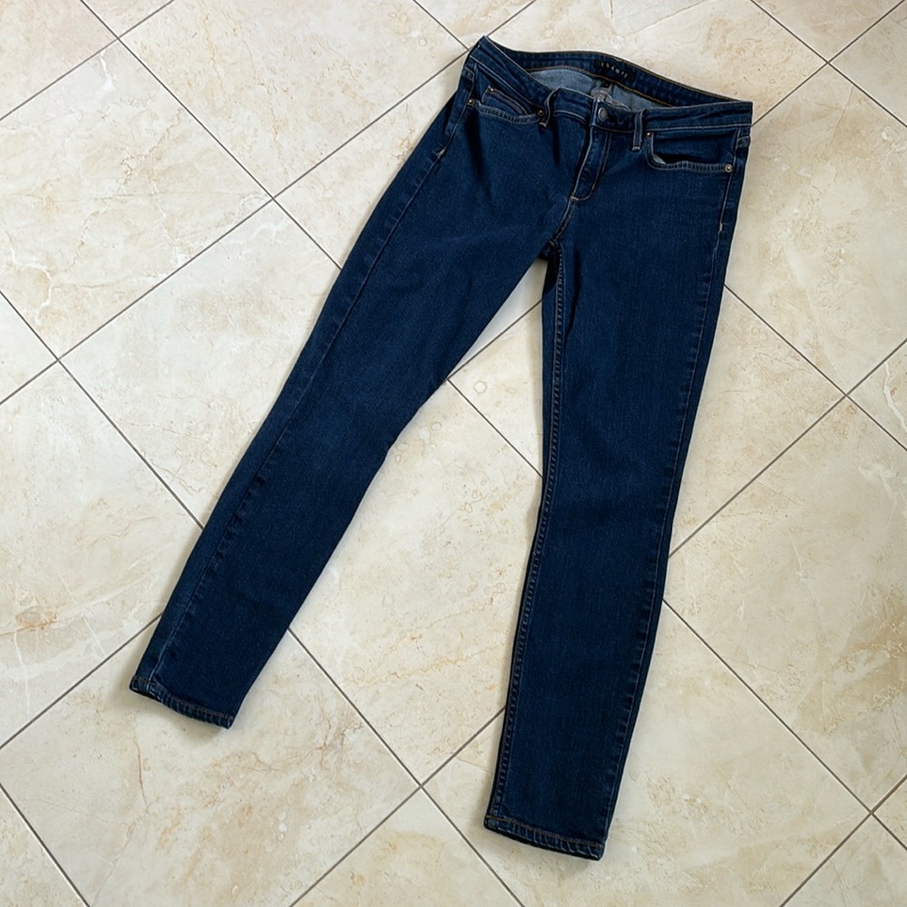Theory Mid-Rise Skinny Jeans Dark Wash 29